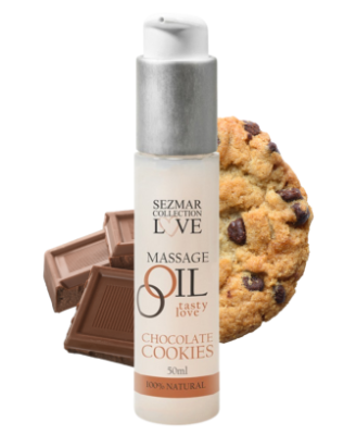 Huile de massage comestible cookie chocolat 50ml 